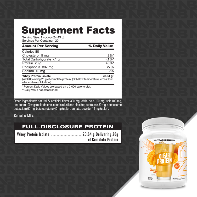 NutraBio Clear Protein