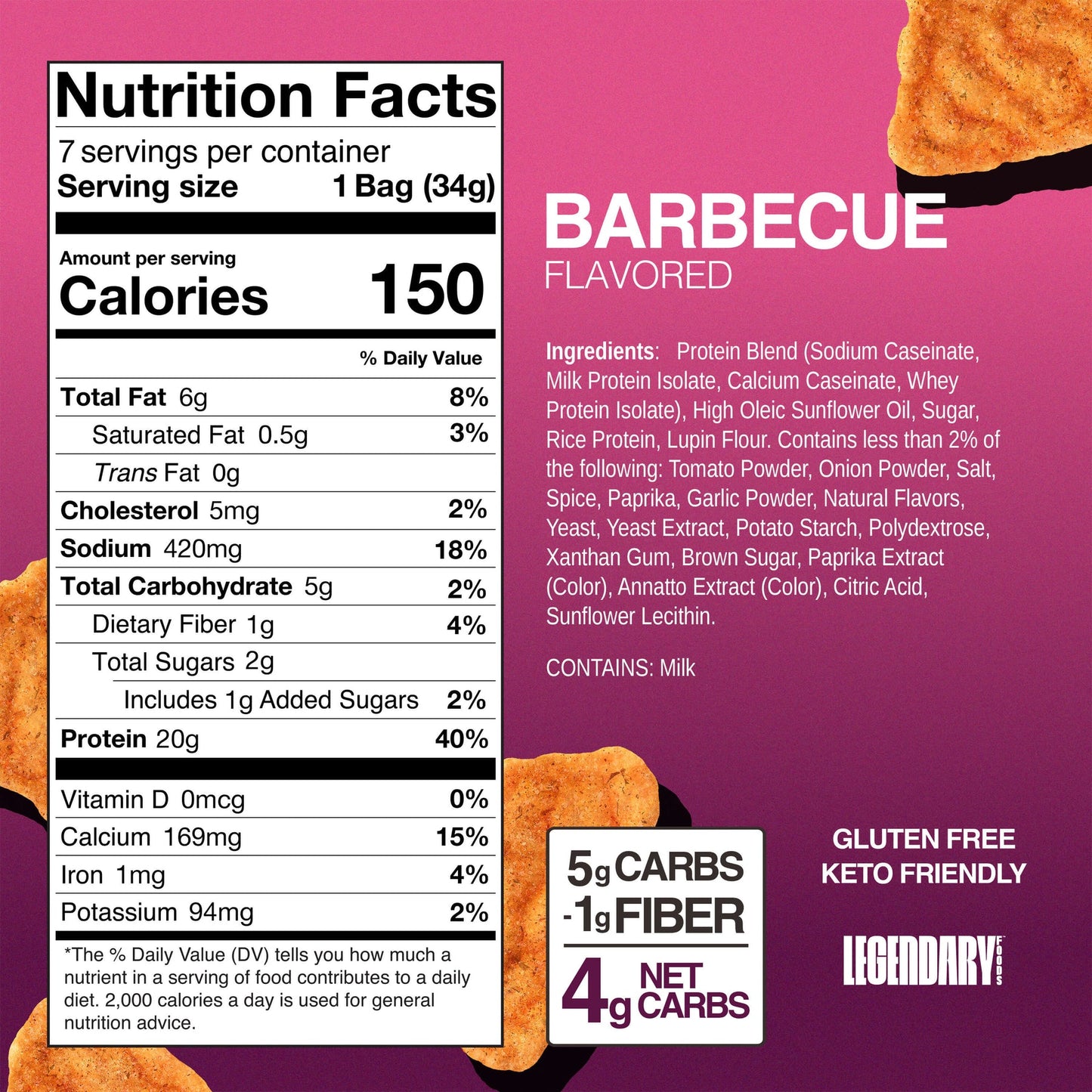 Legendary Popped Protein Chips