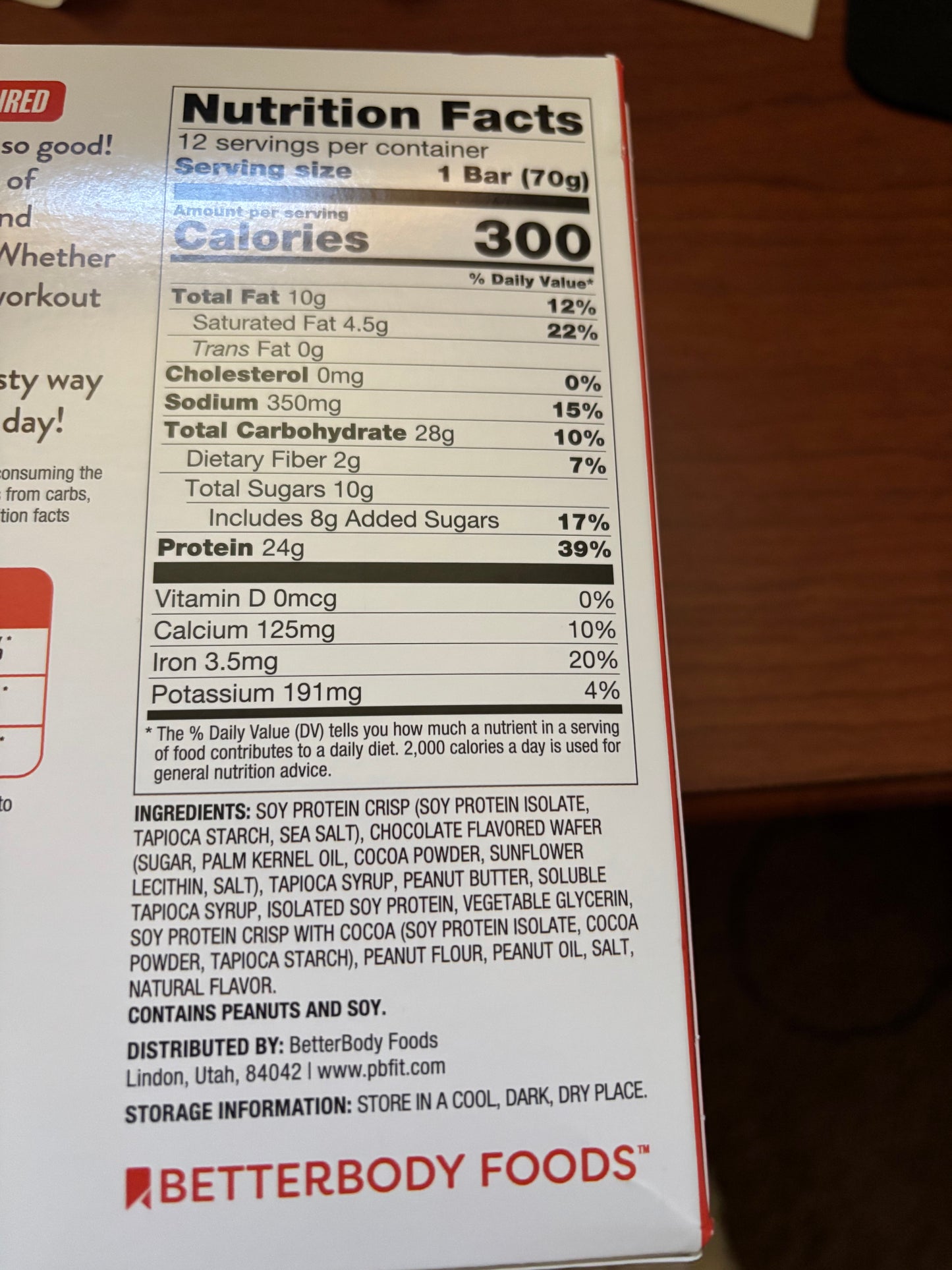 PB fit Protein Bar