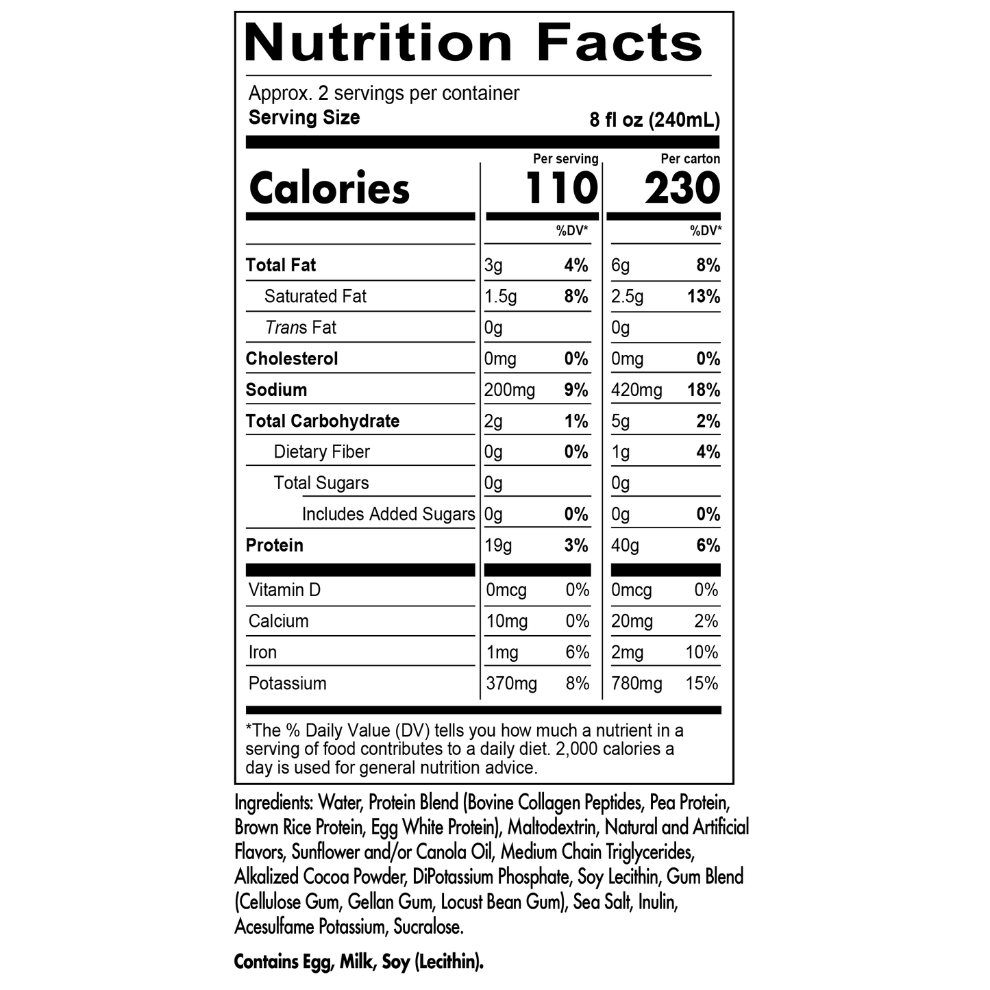 Redcon1 MRE Protein Shake