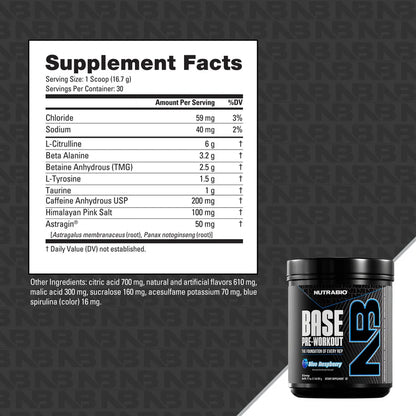 Nutrabio  Base Pre-Workout