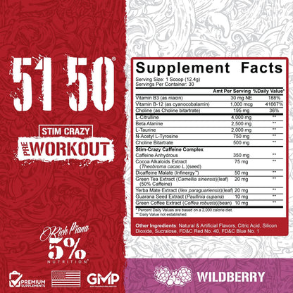 5% Nutrition 5150 High Stimulant Pre-Workout