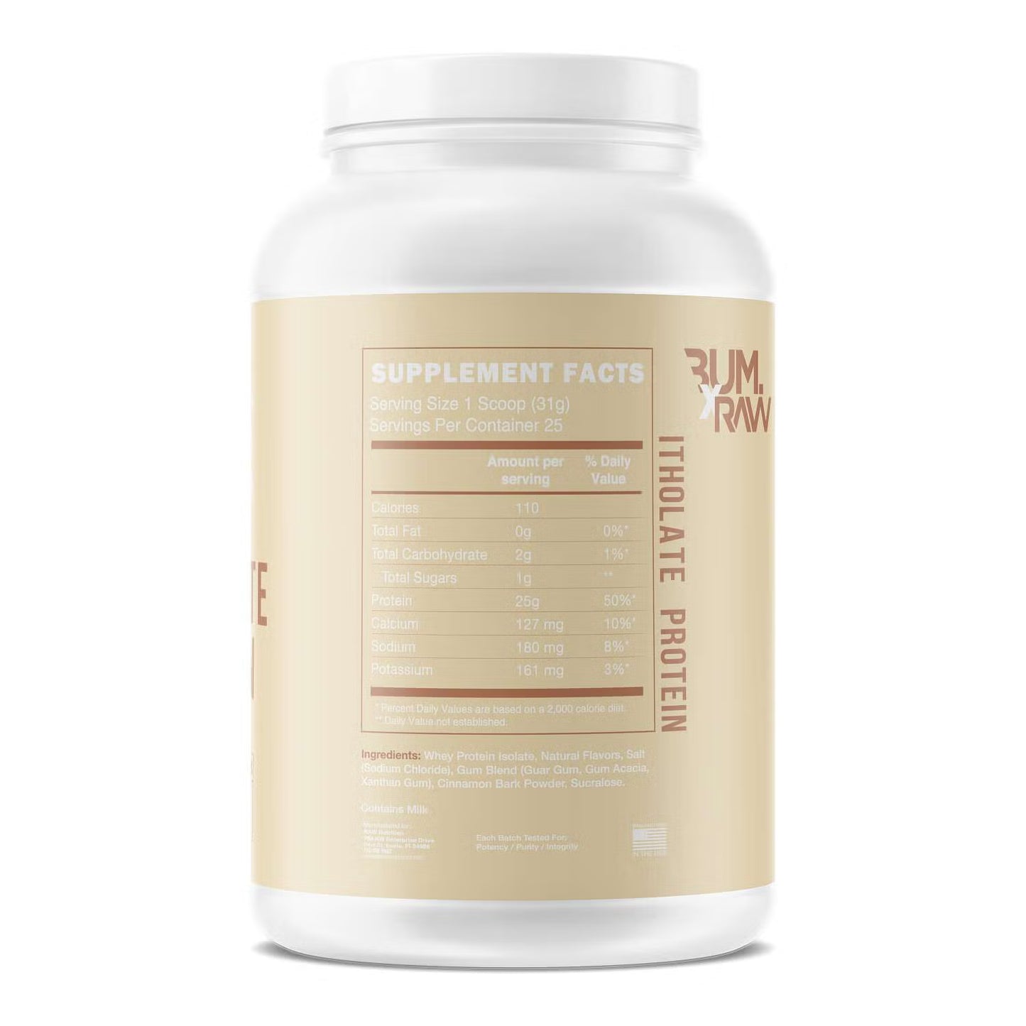 Raw Bum Itholate Protein