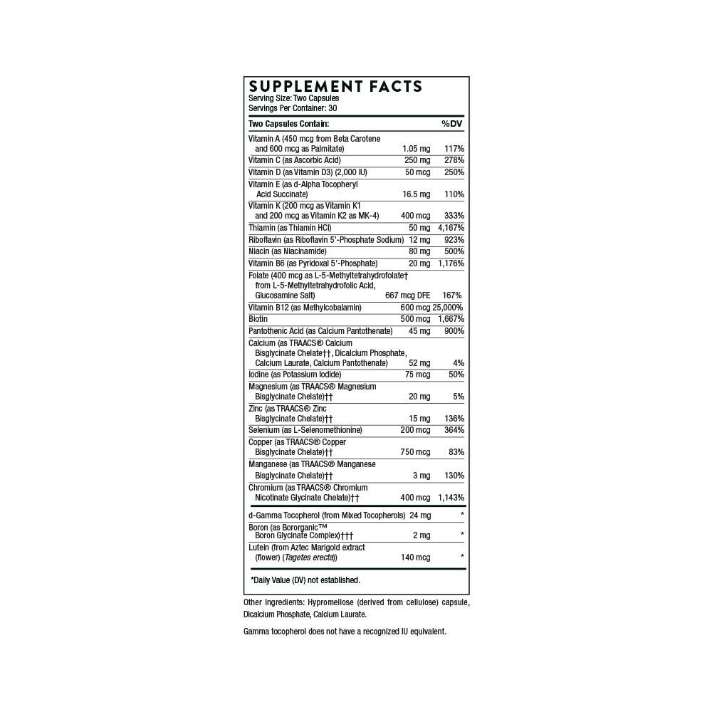 Thorne Basic Nutrients 2/Day