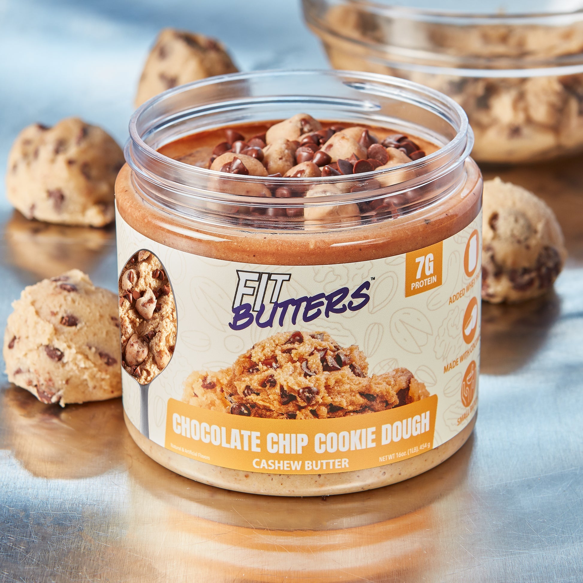 ダイエットフード R qreenbrothers Fit Butters Chocolate Chip Cookie Dough Cashew Butter – Functional