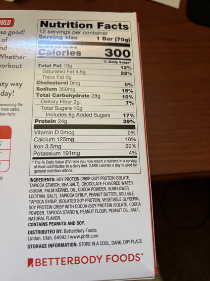PB fit Protein Bar