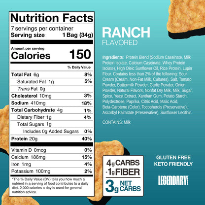 Legendary Popped Protein Chips
