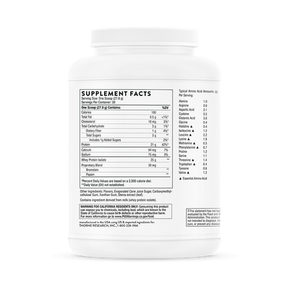 Thorne Whey Protein Isolate