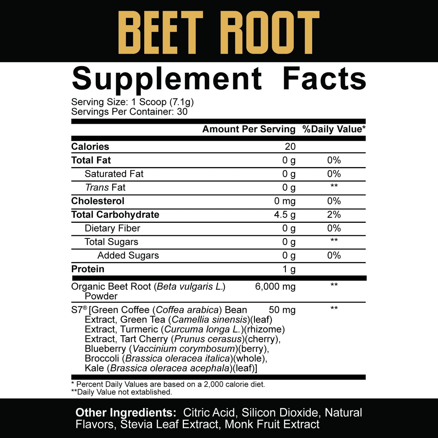 5% Nutrition Core Beet Root