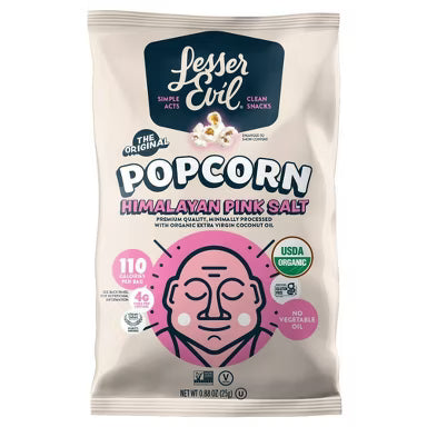 Lesser Evil Popcorn Single Serve