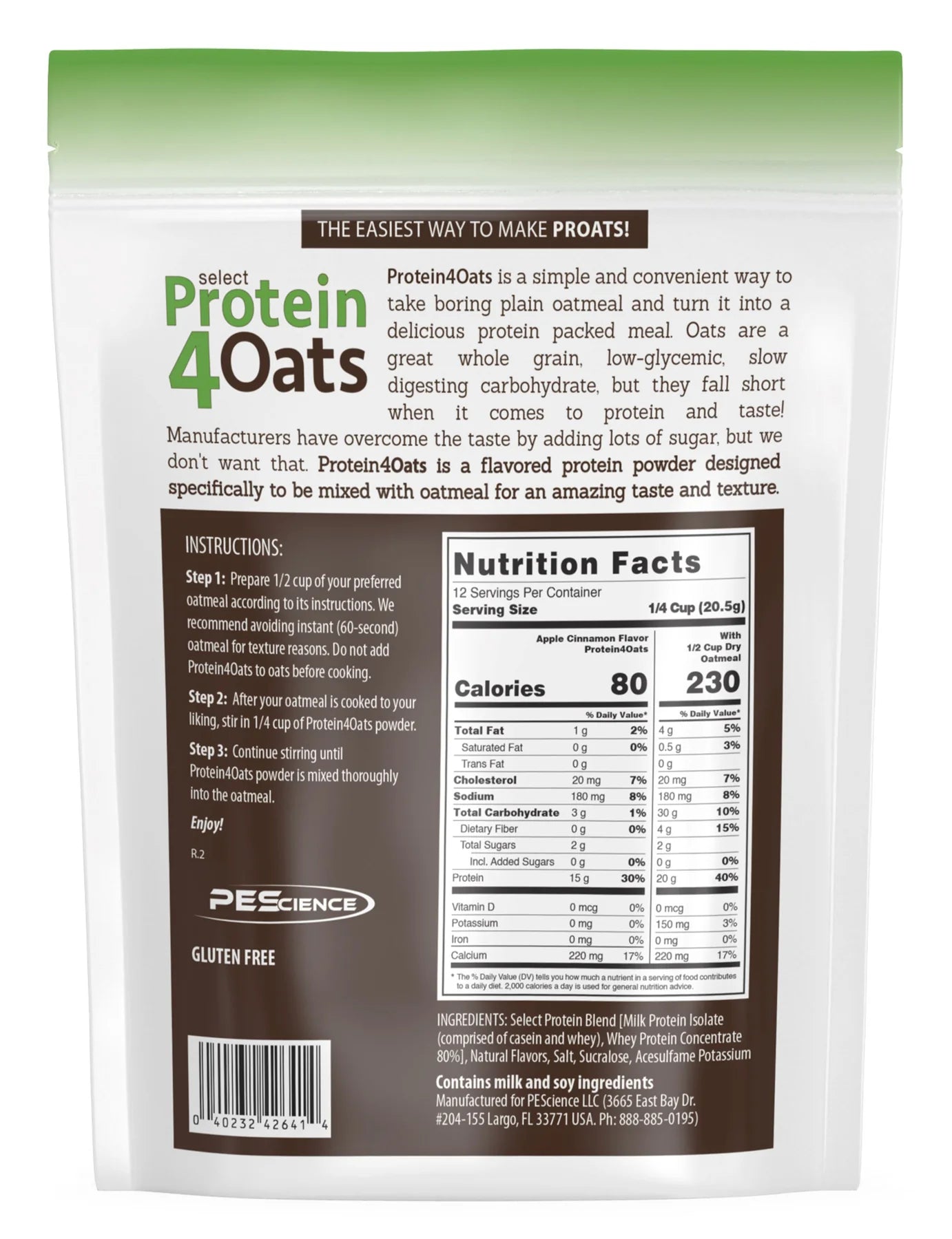 PEScience Protein 4 Oats