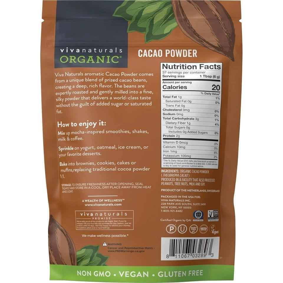 Vivanatural Organic Cacao Powder
